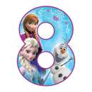 Frozen Number 8 Edible Icing Image